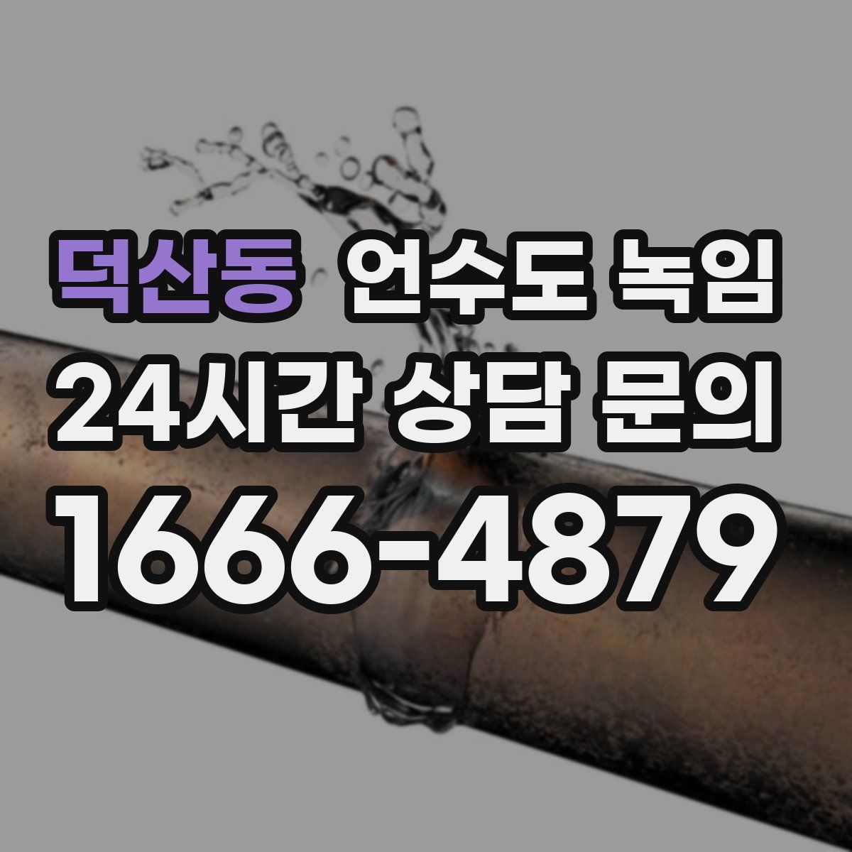 덕산동 언수도 녹임