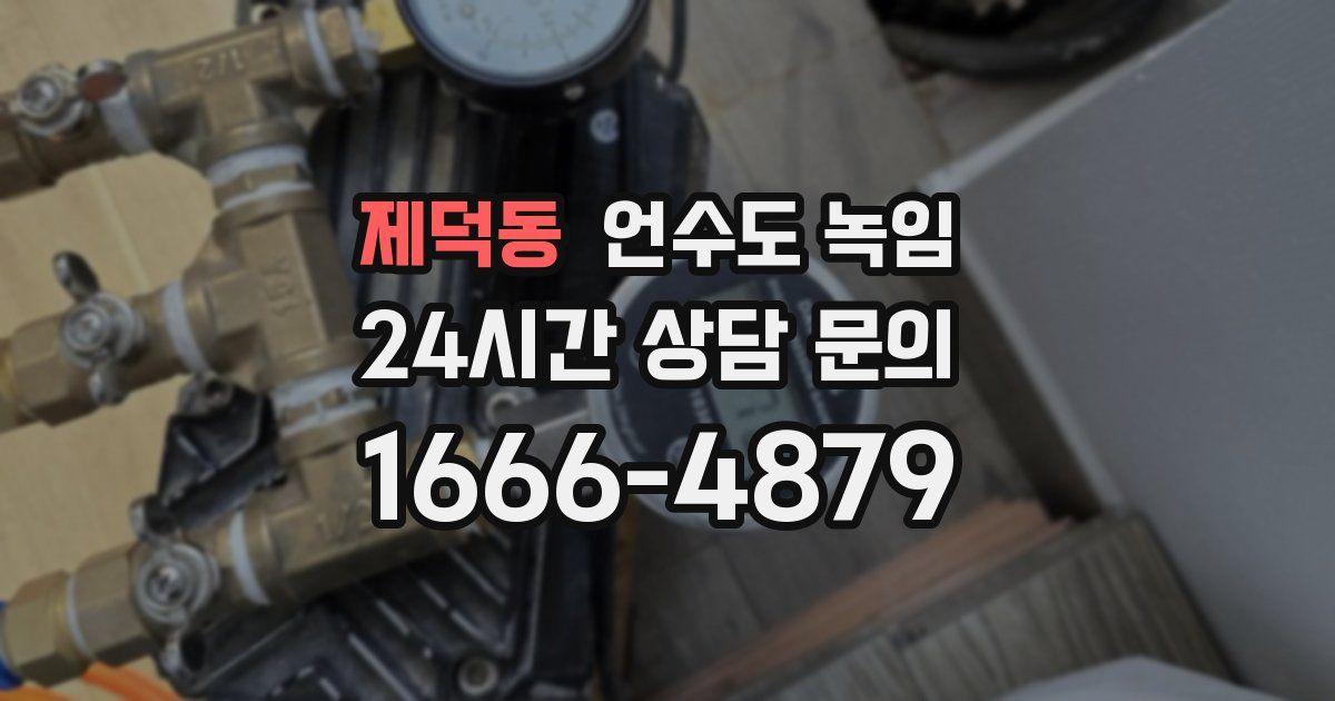 제덕동 언수도 녹임