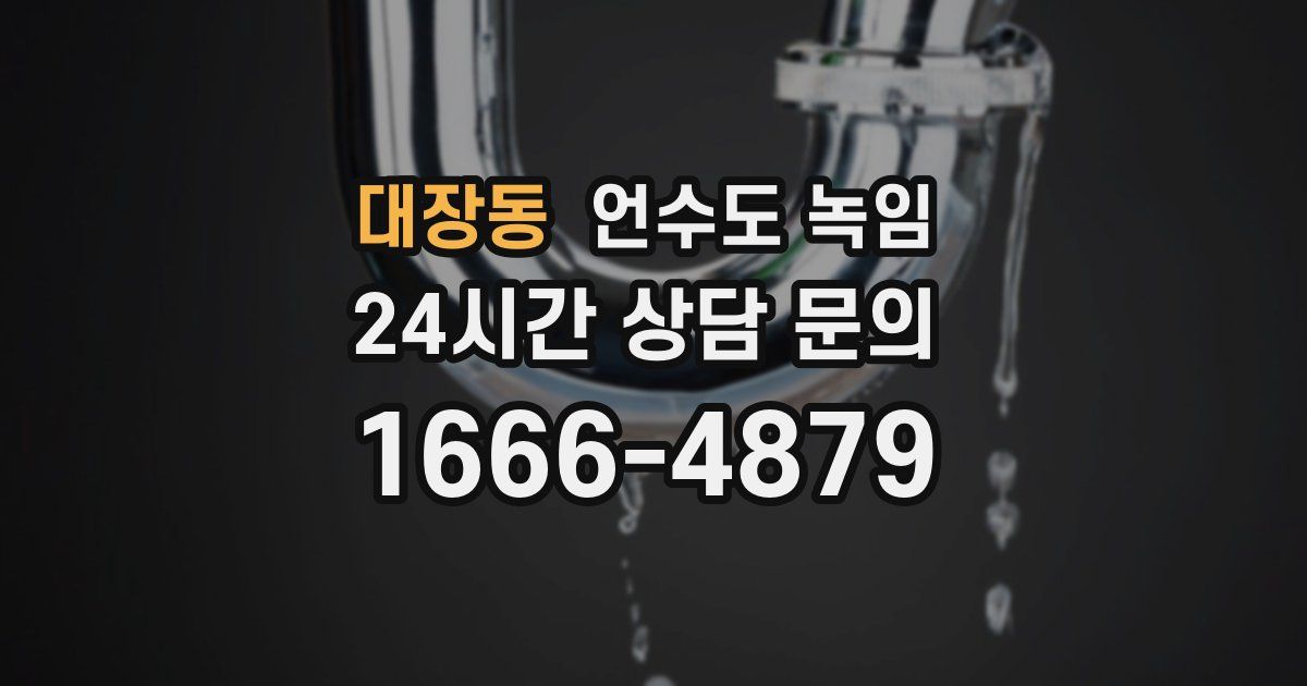 대장동 언수도 녹임