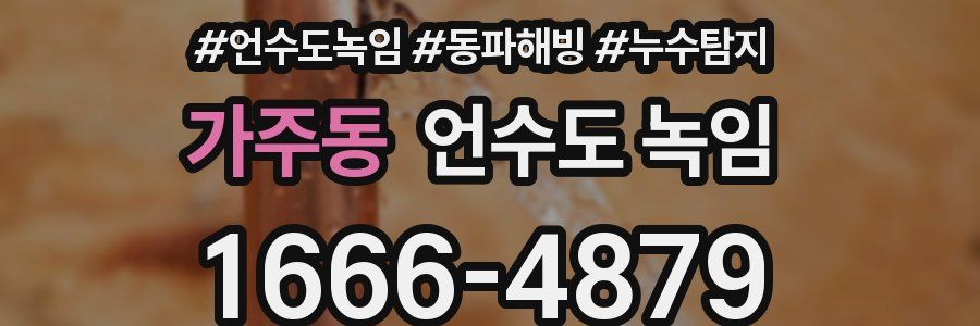 가주동 언수도 녹임