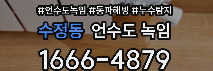 수정동 언수도 녹임