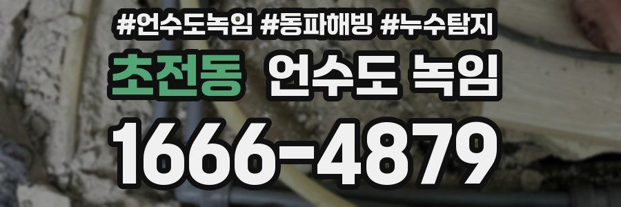 초전동 언수도 녹임