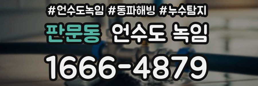 판문동 언수도 녹임