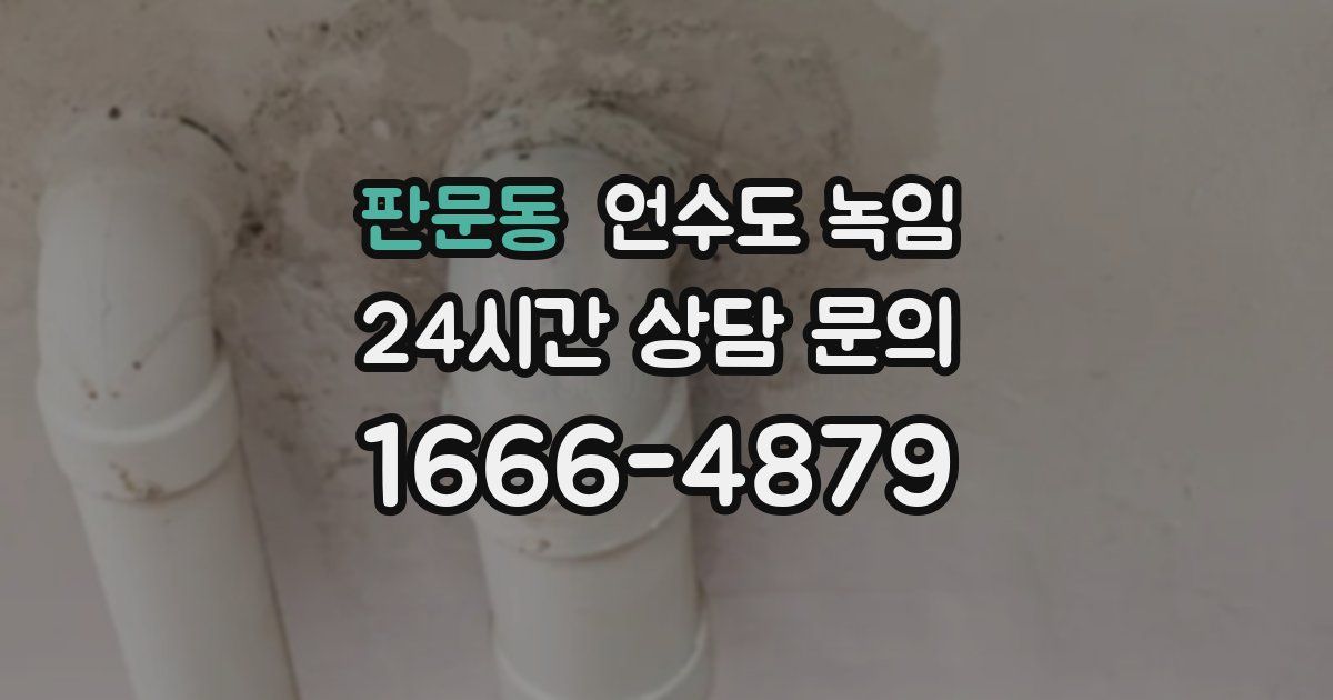 판문동 언수도 녹임