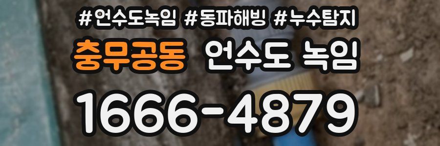 충무공동 언수도 녹임