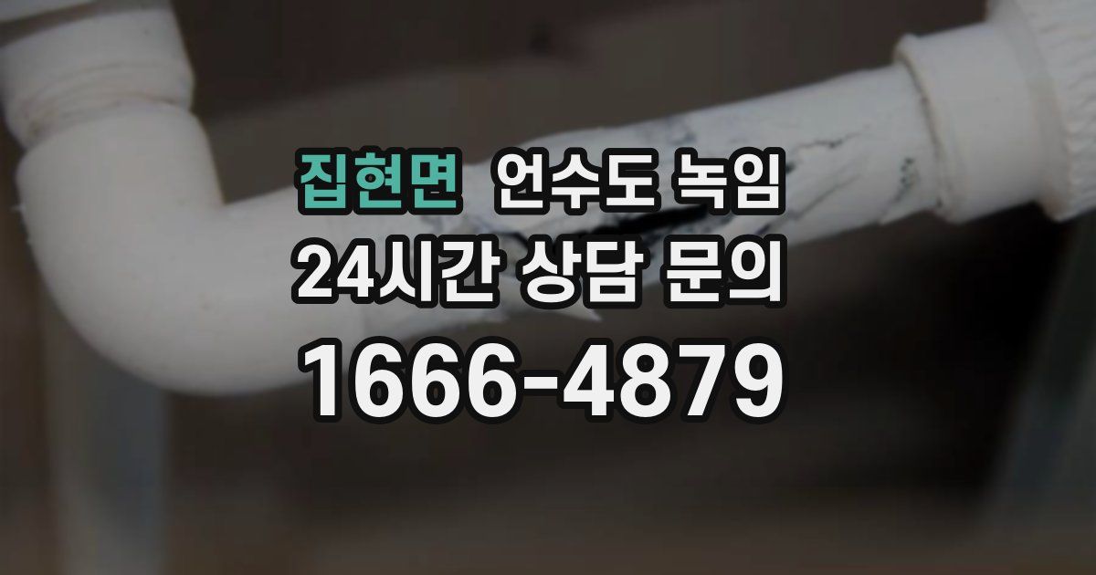 집현면 언수도 녹임