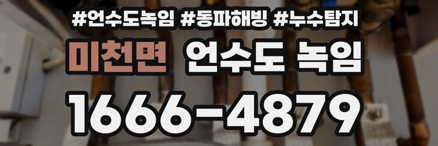 미천면 언수도 녹임