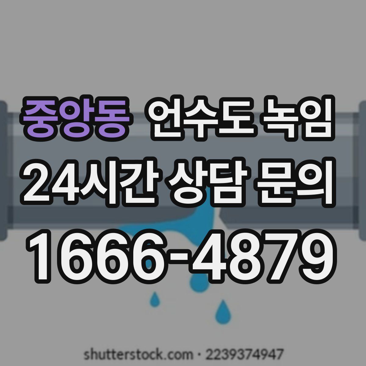 중앙동 언수도 녹임