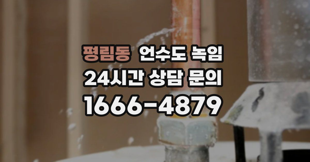 평림동 언수도 녹임