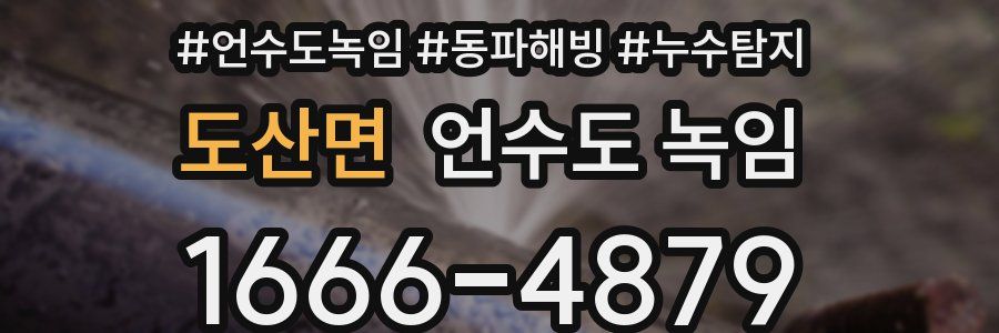 도산면 언수도 녹임