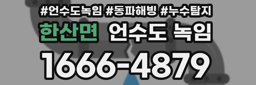 한산면 언수도 녹임