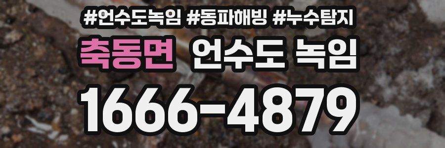 축동면 언수도 녹임