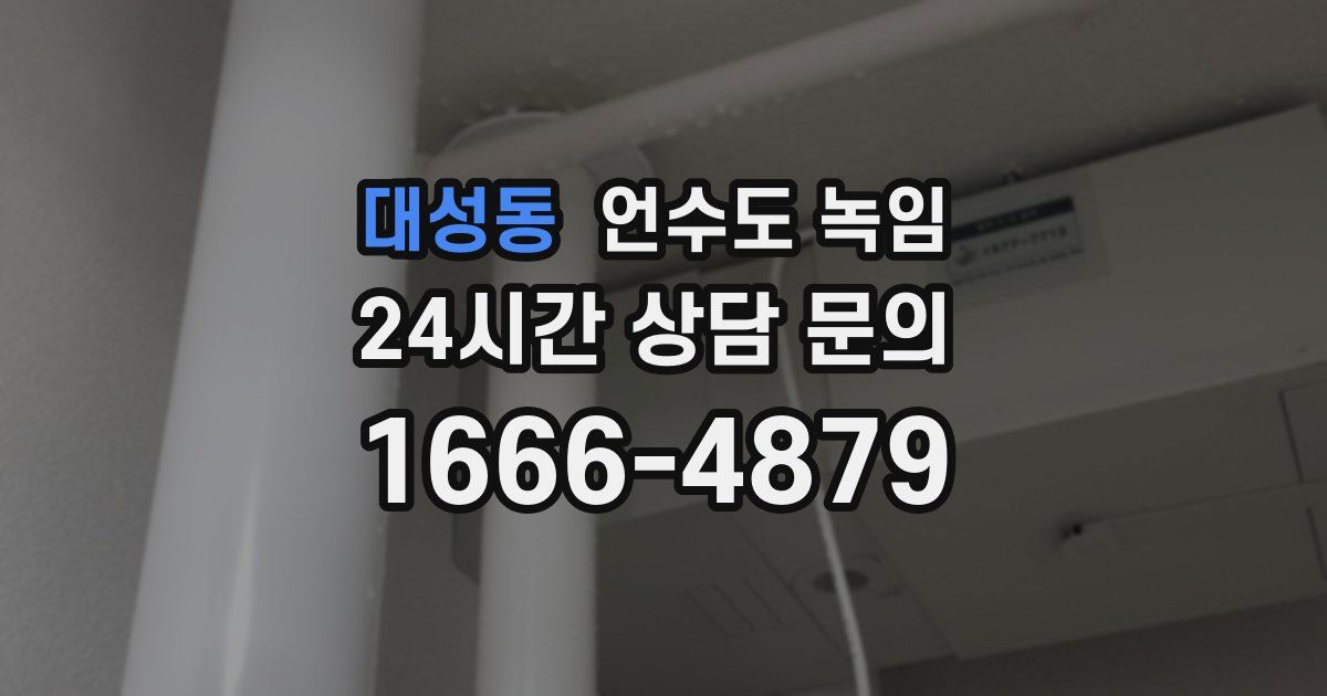 대성동 언수도 녹임