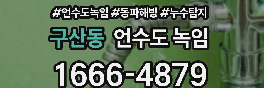 구산동 언수도 녹임