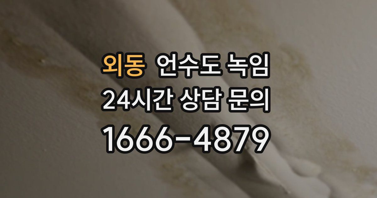 외동 언수도 녹임