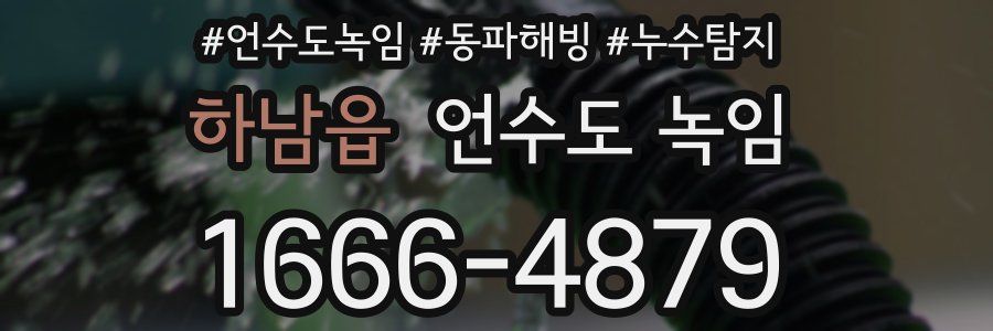 하남읍 언수도 녹임