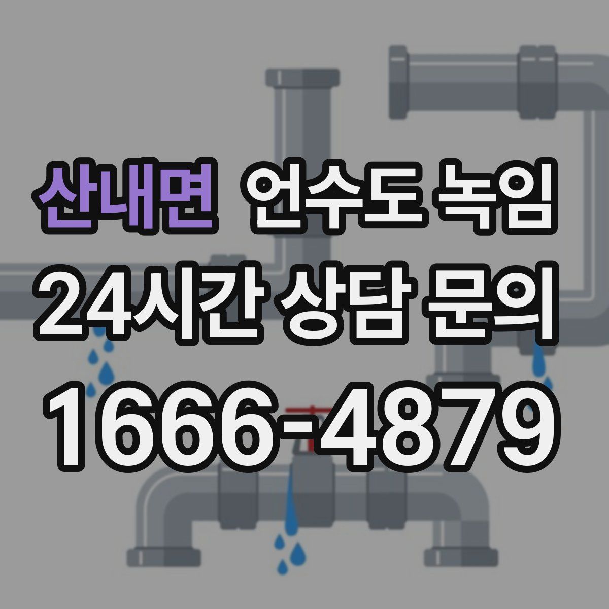 산내면 언수도 녹임