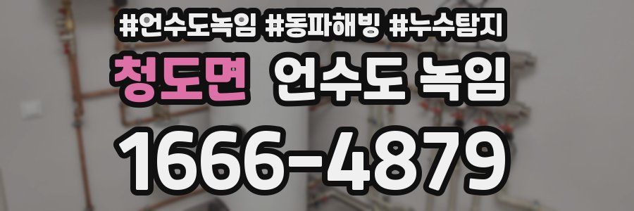 청도면 언수도 녹임