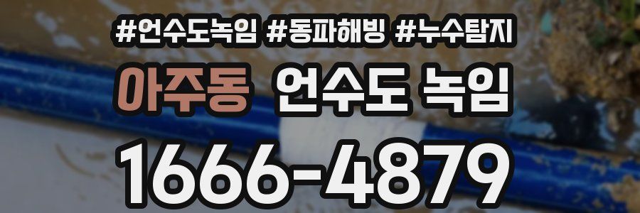 아주동 언수도 녹임