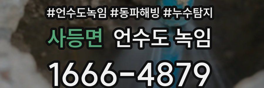 사등면 언수도 녹임