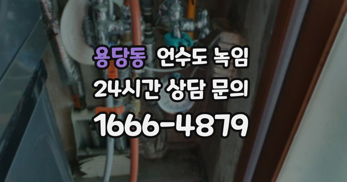 용당동 언수도 녹임