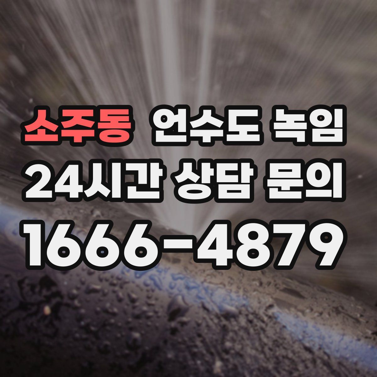 소주동 언수도 녹임