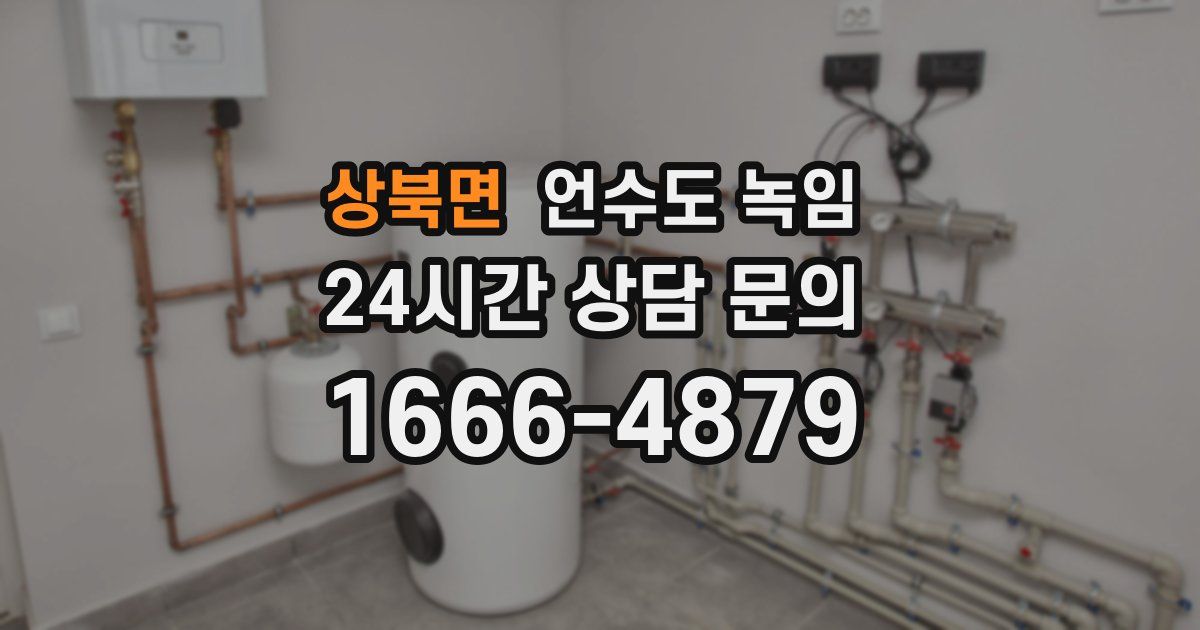 상북면 언수도 녹임