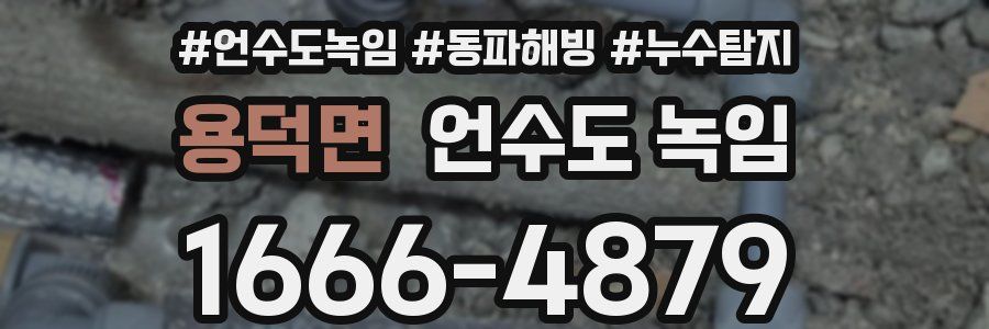 용덕면 언수도 녹임