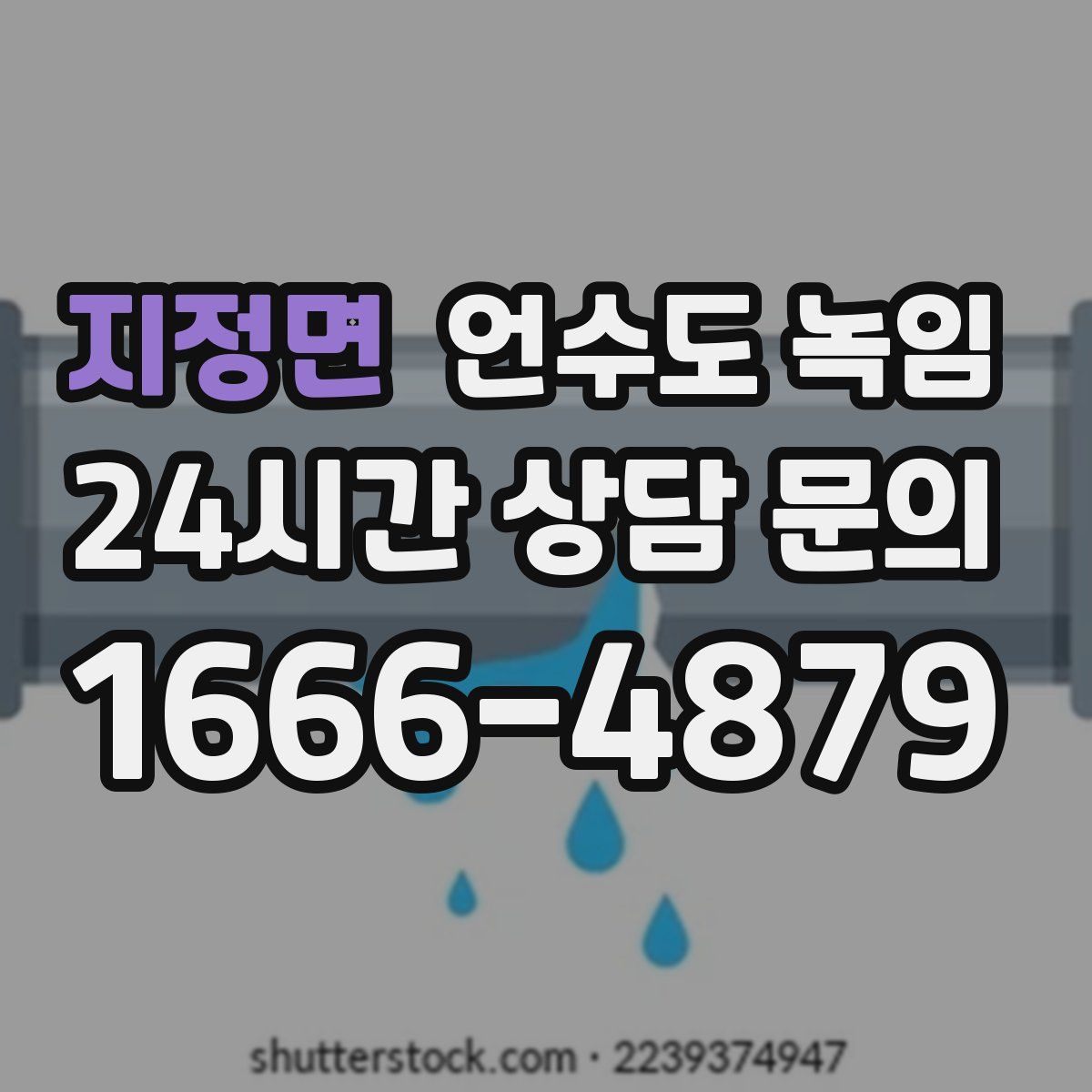 지정면 언수도 녹임