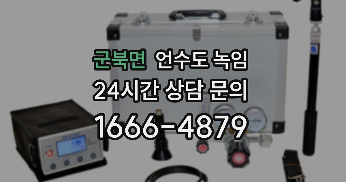 군북면 언수도 녹임