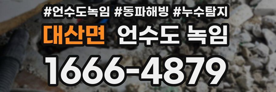 대산면 언수도 녹임