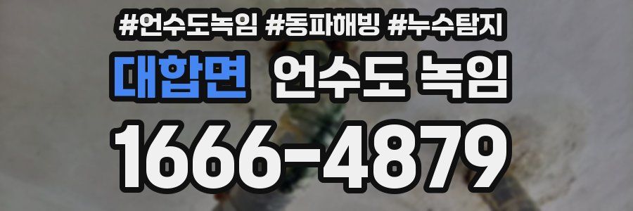 대합면 언수도 녹임