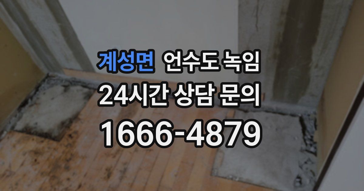 계성면 언수도 녹임