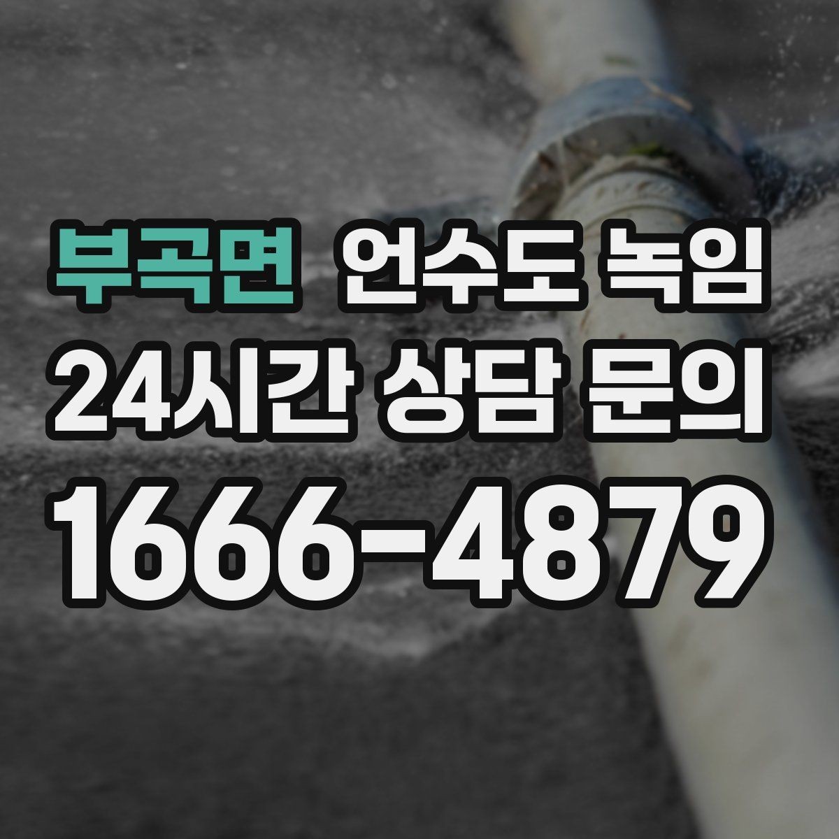 부곡면 언수도 녹임 계량기함부터 세대 내부까지 점검 순서