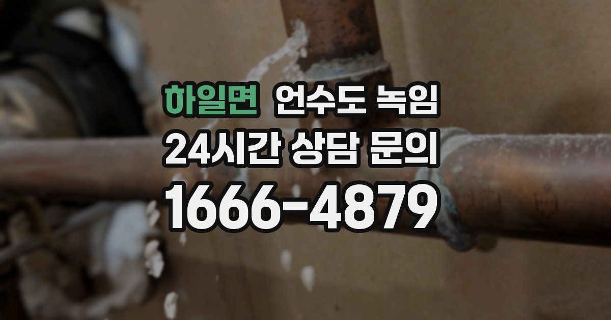 하일면 언수도 녹임