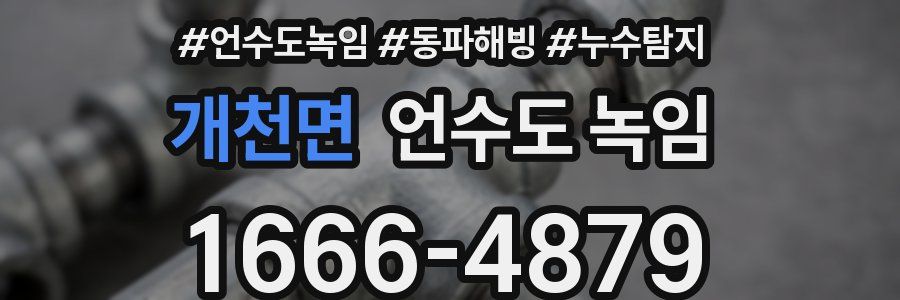 개천면 언수도 녹임