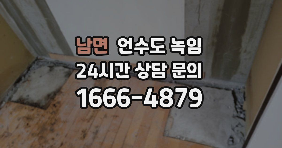 남면 언수도 녹임