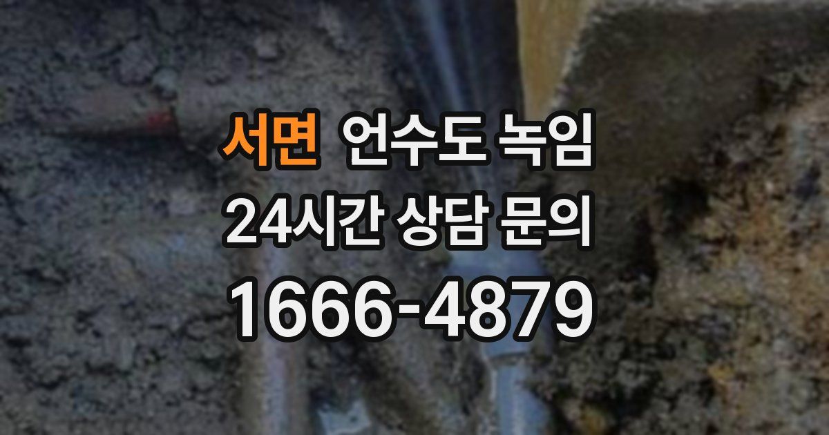 서면 언수도 녹임