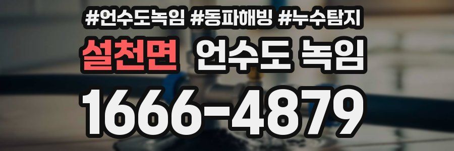 설천면 언수도 녹임