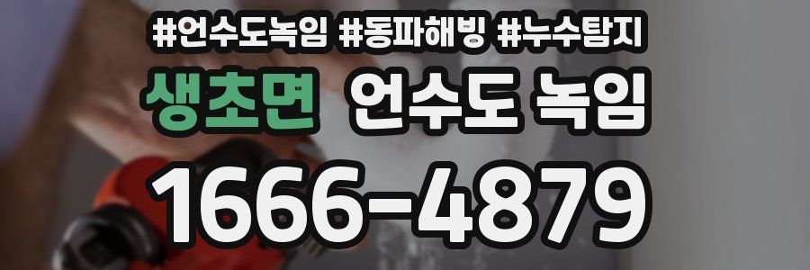 생초면 언수도 녹임