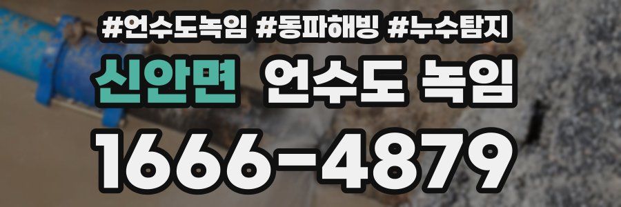 신안면 언수도 녹임