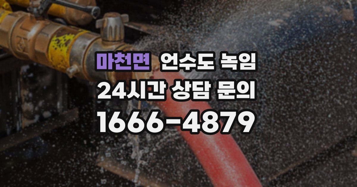 마천면 언수도 녹임