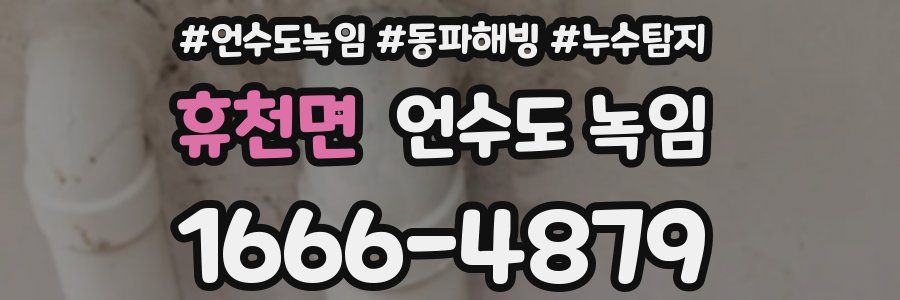 휴천면 언수도 녹임