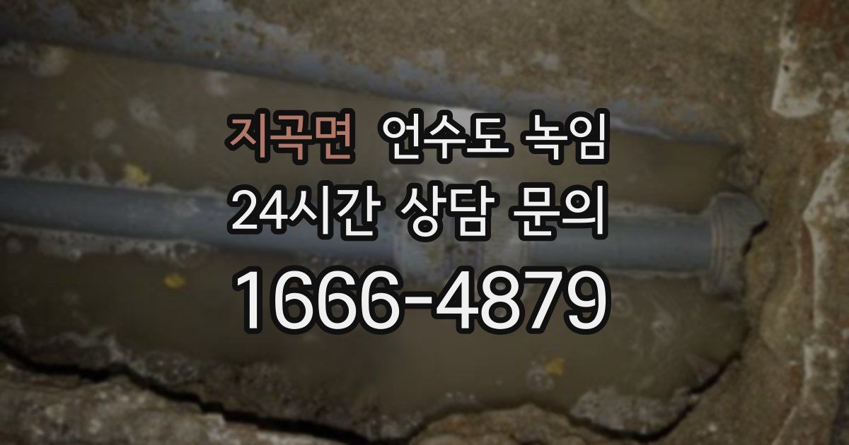 지곡면 언수도 녹임