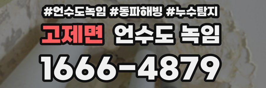 고제면 언수도 녹임