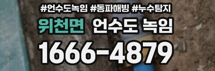 위천면 언수도 녹임