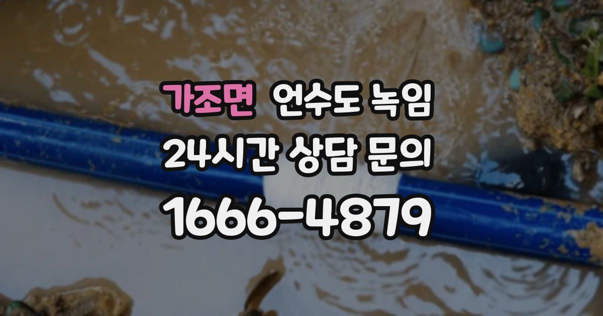 가조면 언수도 녹임