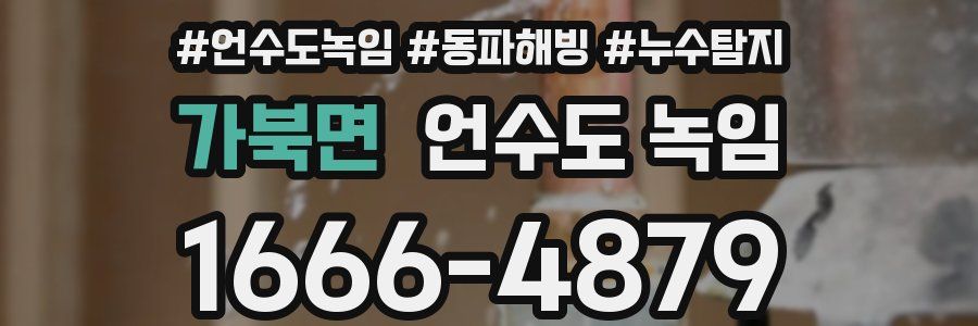 가북면 언수도 녹임