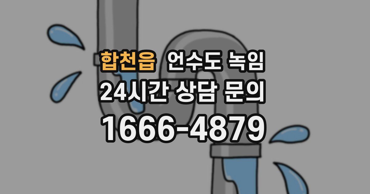 합천읍 언수도 녹임