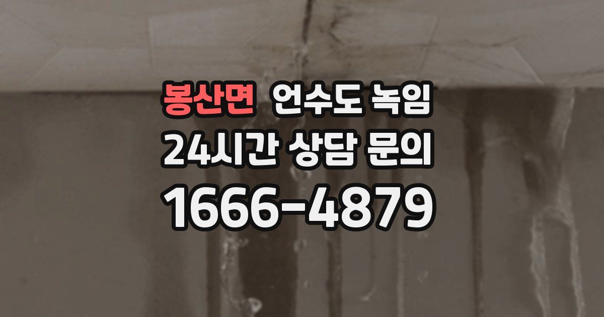봉산면 언수도 녹임